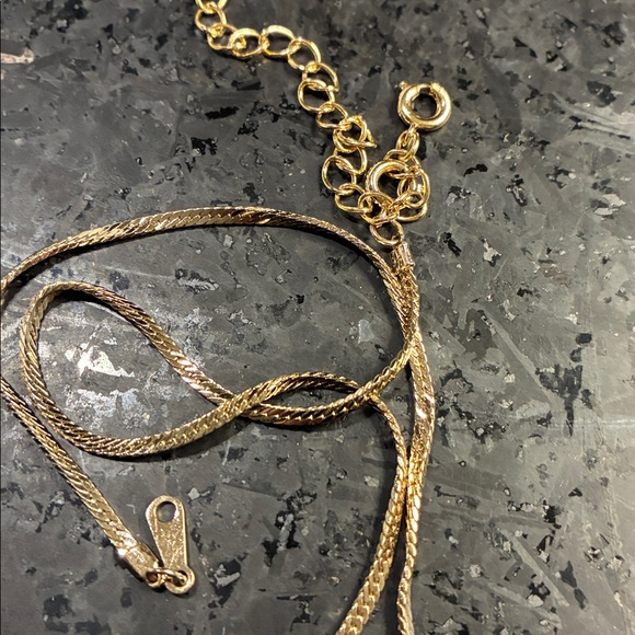 Gold plated and Red Necklace - Picture 4 of 4